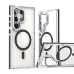 Anti Yellow Crystal Clear Camera Stand Windows Protective Case For Samsung Galaxy