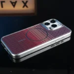 2Business Carbon Fiber Striped Electroplated Silver Magnetic Case For iPhone - Image 4