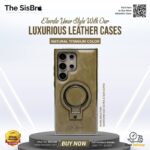 Business PU Leather Magnetic Case For Samsung With Ring Stand Wireless Charging Shockproof Cover - Image 4