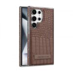 Crocodile leather magnetic charging suitable Kickstad Case For Samsung Galaxy - Image 2