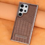 Crocodile leather magnetic charging suitable Kickstad Case For Samsung Galaxy - Image 5