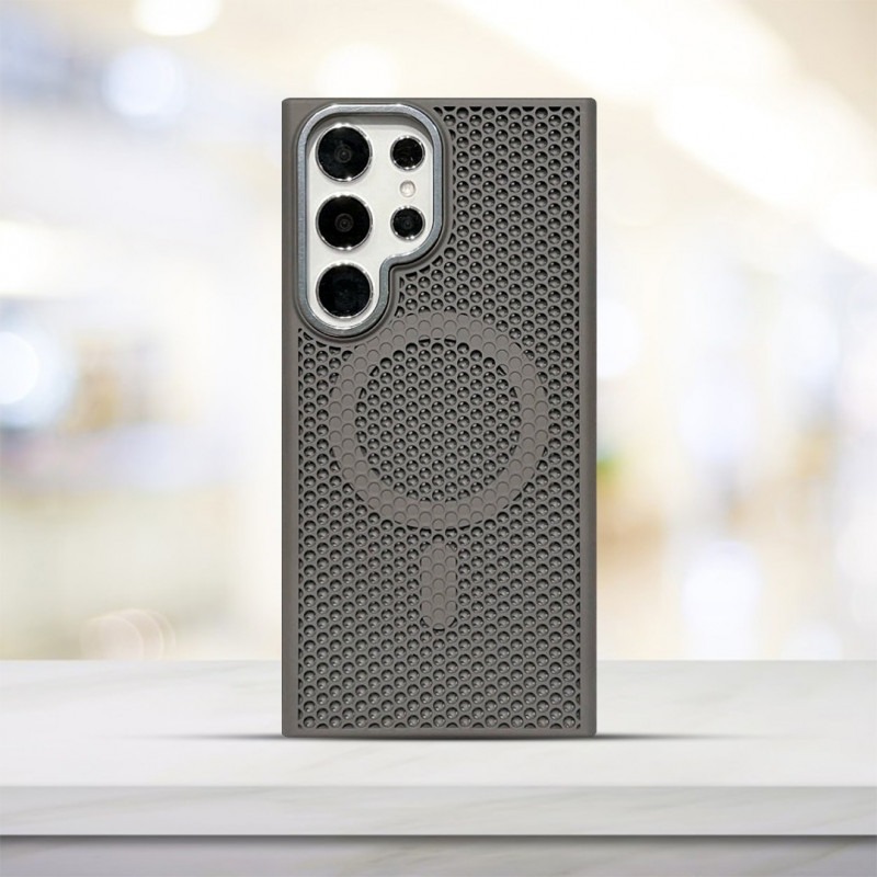 Heat Dissipation Mesh Bracket Cooling For Magnetic Wireless Charge Phone Case For Samsung Galaxy (2) Heat Dissipation Mesh Bracket Cooling For Magnetic Wireless Charge Phone Case For Samsung Galaxy - Image 1