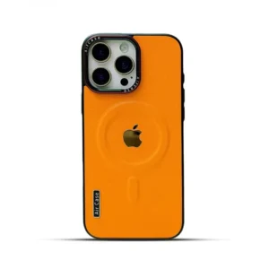 Hot Contrast Color PU Leather Magnetic Case For iPhone 12 To 16 Pro Max