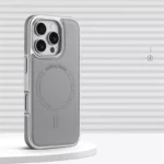 Luxury Business Plating Frame Leather Magnetic Wireless Charger Case for iPhone - Image 3