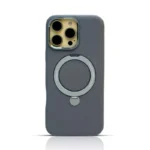 Luxury Carbon Fiber Texture PU Leather Magnetic Phone Case For iPhone 16 Pro Max & 16 Pro Metal Stand Protective Cover - Image 3