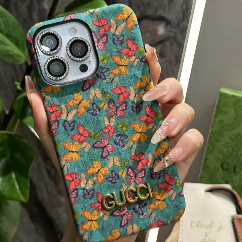 Luxury Floral Print Gucci Style iPhone Cover (1) Luxury Floral Print Gucci Style iPhone Cover - Image 1