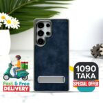 Luxury Leather Electroplating Kickstand Case For Samsung Galaxy Ultra Series - Image 4