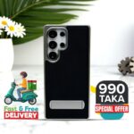 Luxury Leather Electroplating Kickstand Case For Samsung Galaxy Ultra Series - Image 3