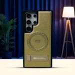 Premium HDCI Modern Stylish Shockproof Leather Kickstand Magnetic Case Galaxy Series - Image 4