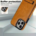 Premium Protection, Quality Design, Comfort Grip PU Leather Magsafe Kickstand Case for iPhone - Image 5