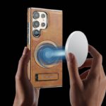 Suitable High-End Business Leather Magnetic Kickstand Protective Case For Samsung Galaxy - Image 6