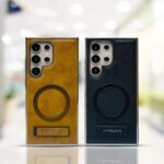 Suitable High-End Business Leather Magnetic Kickstand Protective Case For Samsung Galaxy